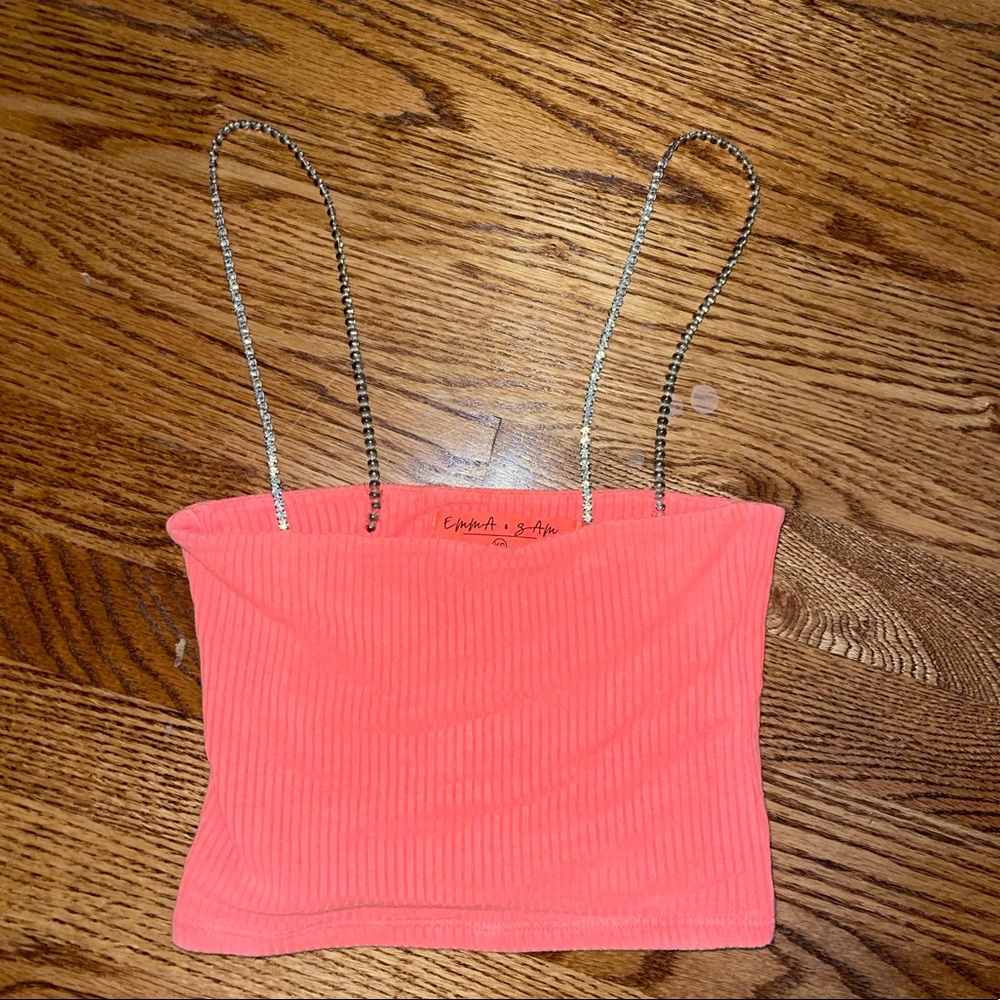 hot pink chain top